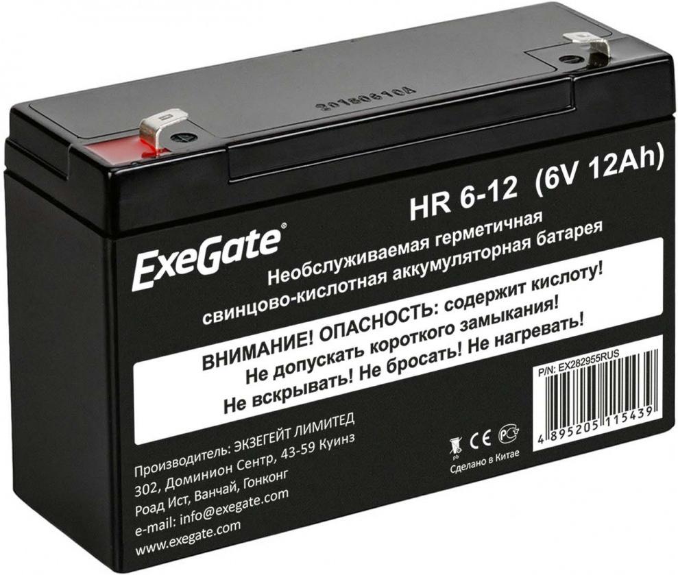 

Аккумулятор для ИБП ExeGate HR 6-12 [EX282955RUS], HR 6-12