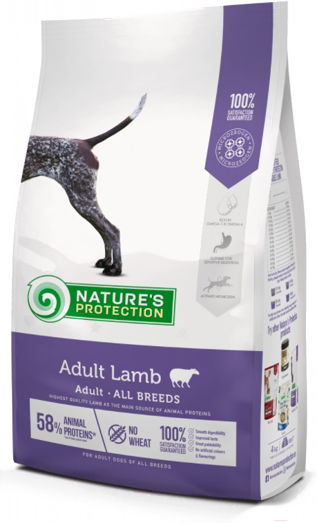 

Корм для собак Nature's Protection Adult Lamb 12 кг, Корм для собак Nature's Protection Adult Lamb 12 кг NPS24340