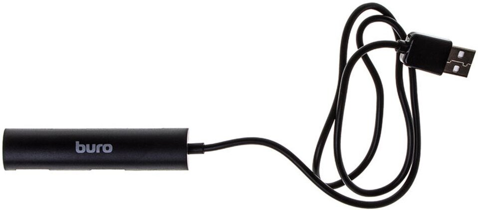 

USB-хаб Buro BU-HUB4-0.5R-U2.0 черный, Разветвитель Buro BU-HUB4-0.5R-U2.0 черный