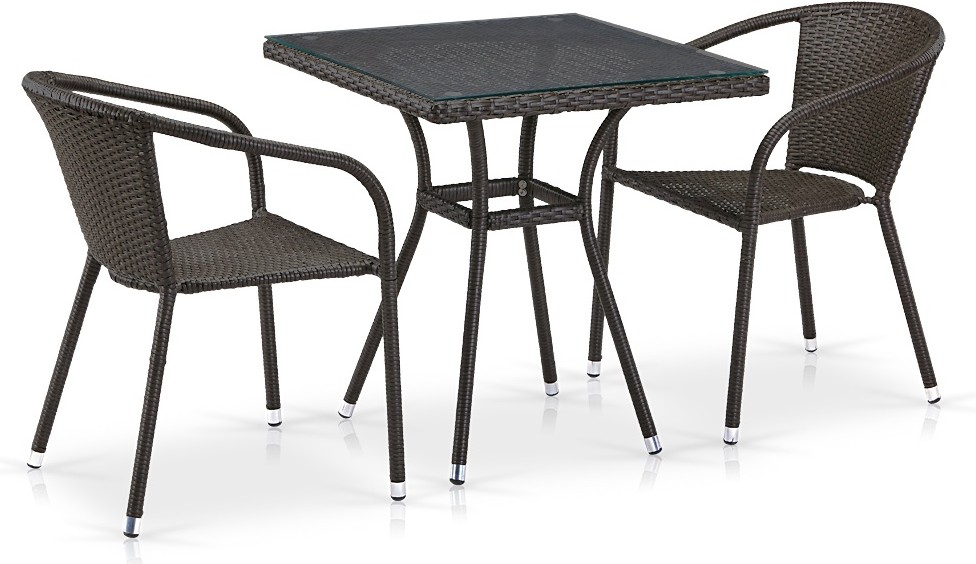 

Набор садовой мебели Afina garden T282BNT/Y137C-W53 2Pcs Brown, Комплект садовой мебели Afina garden T282BNT/Y137C-W53 2Pcs Brown