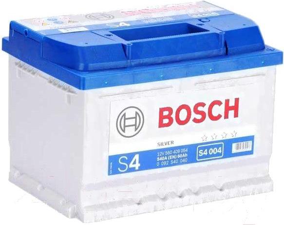 

Автомобильный аккумулятор Bosch S4 004 560 409 054 / 0092S40040 (60 А/ч), Аккумулятор Bosch S4 004 56 409054 60 А/ч 0092S40040