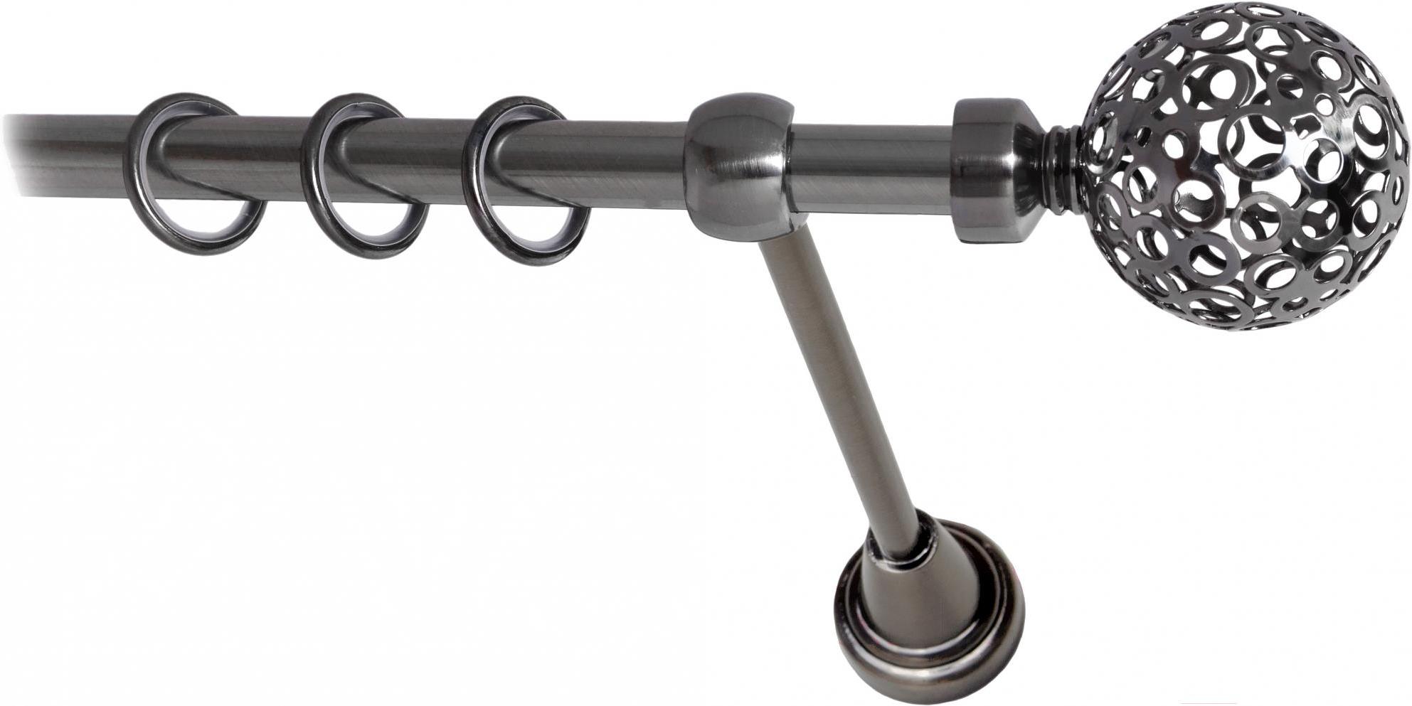 

Карниз Lm Decor Ажур 095 1р гладкий 1.6м антрацит, Ажур 095 1р гладкий 16мм 1.6м