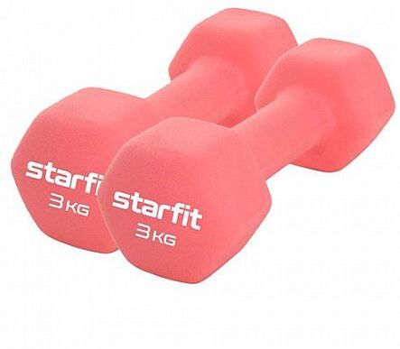 

Гантель Starfit Core DB-201 3 кг коралловый