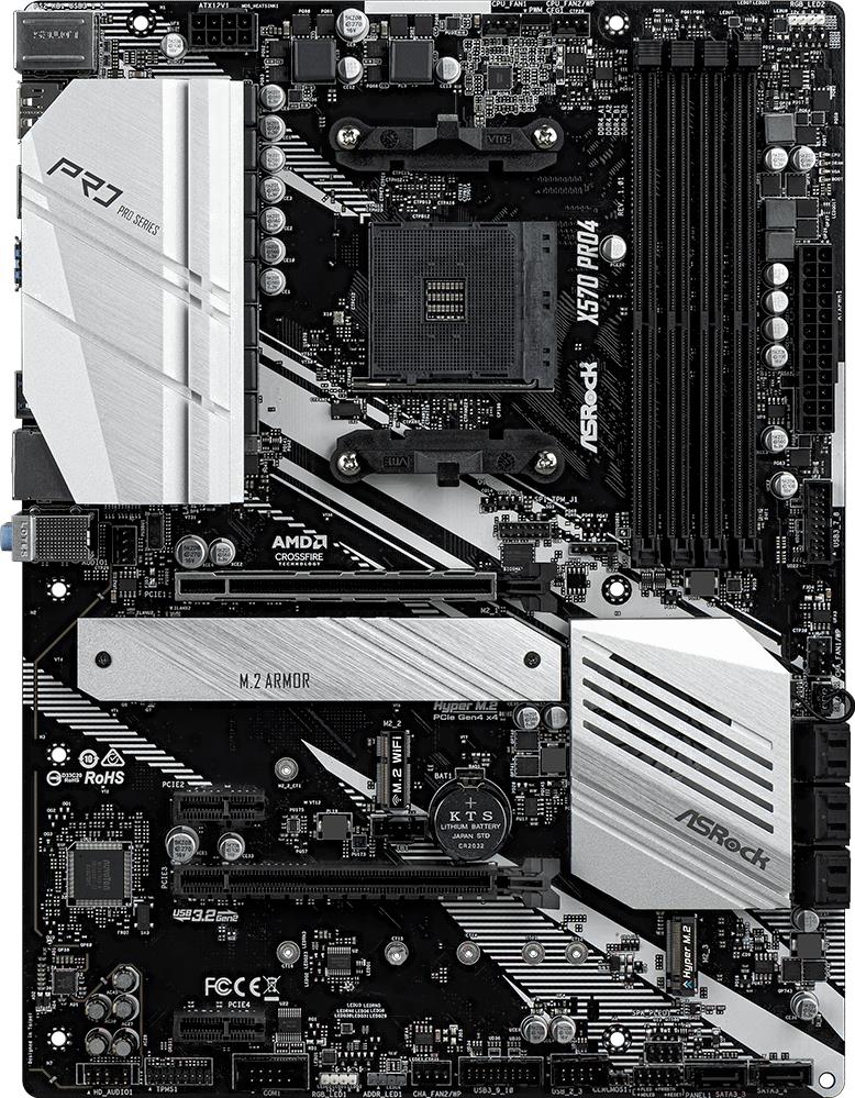 

Материнская плата ASRock X570 PRO4, Материнская плата ASRock X570 Pro4