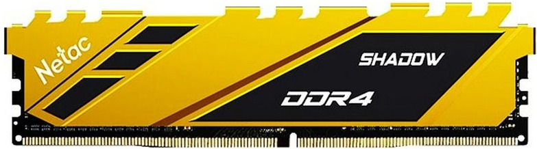 

Оперативная память Netac DDR 4 DIMM 16Gb PC25600 Yellow [NTSDD4P32SP-16Y], Оперативная память Netac DDR 4 DIMM 16Gb PC25600 NTSDD4P32SP-16Y Yellow