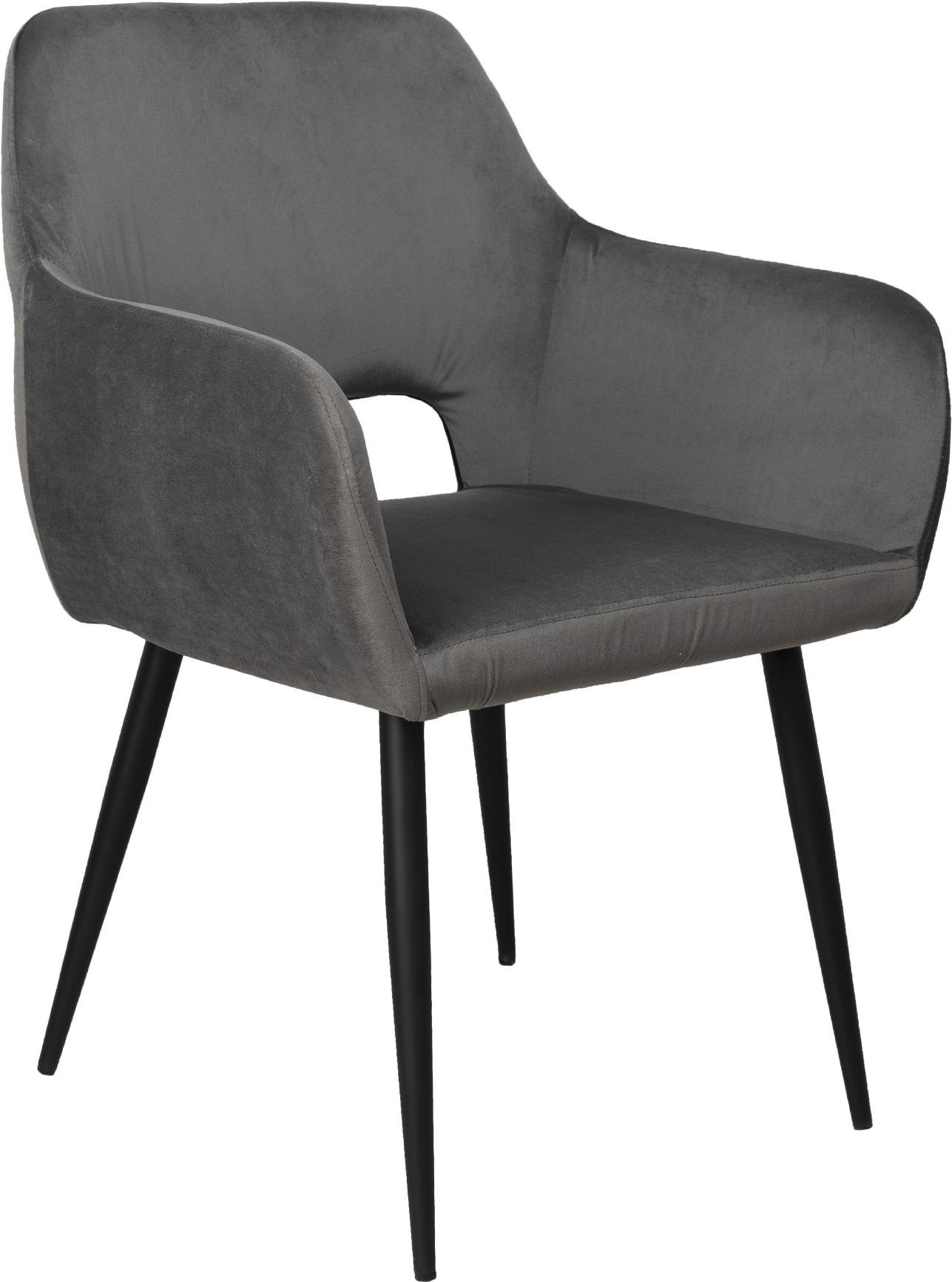 

Стул Aks Home Flex серый велюр 820-21/черный, Flex