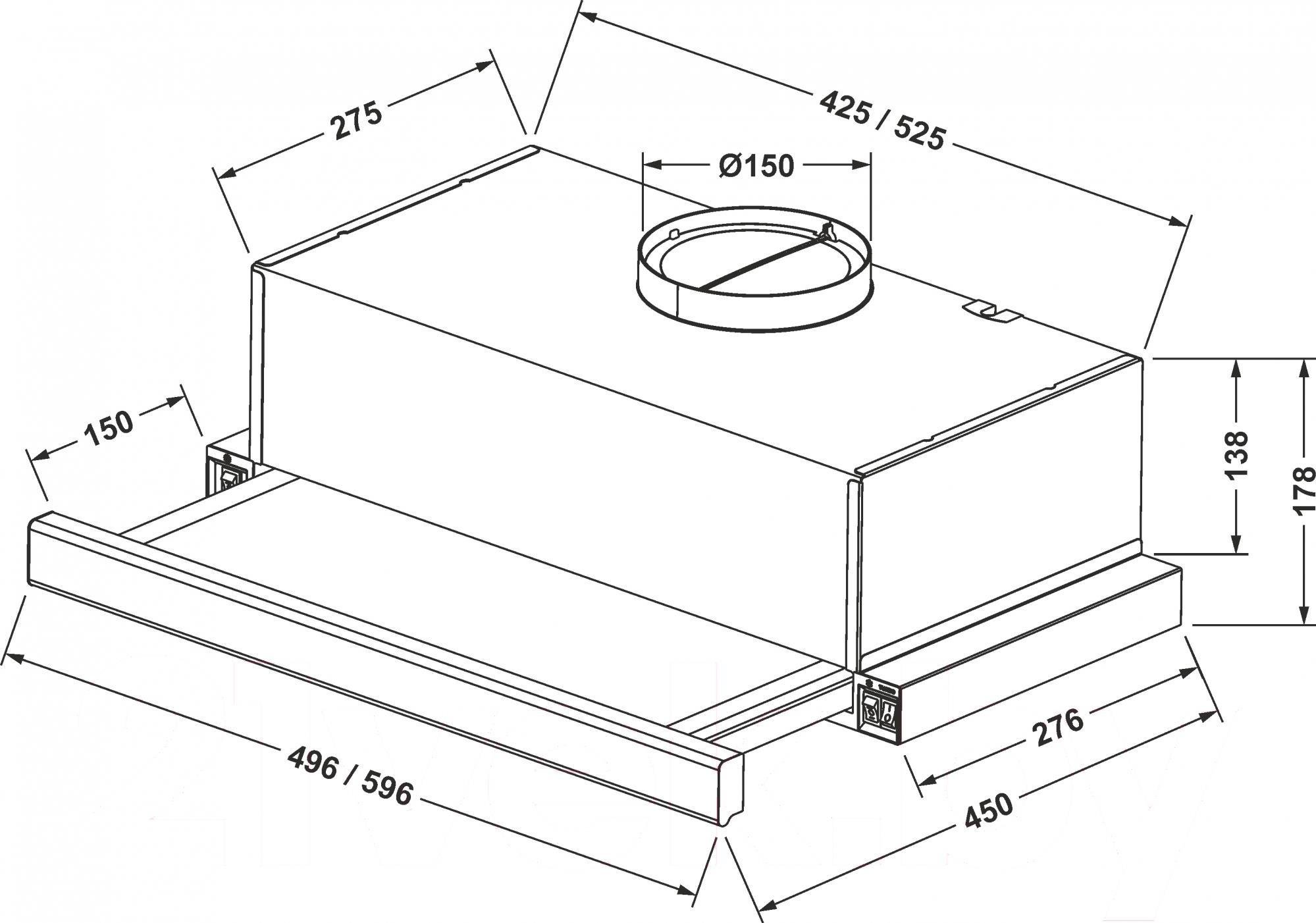 

Вытяжка ZorG Technology Storm 700 60 S белый, Storm 700 60 Sensor