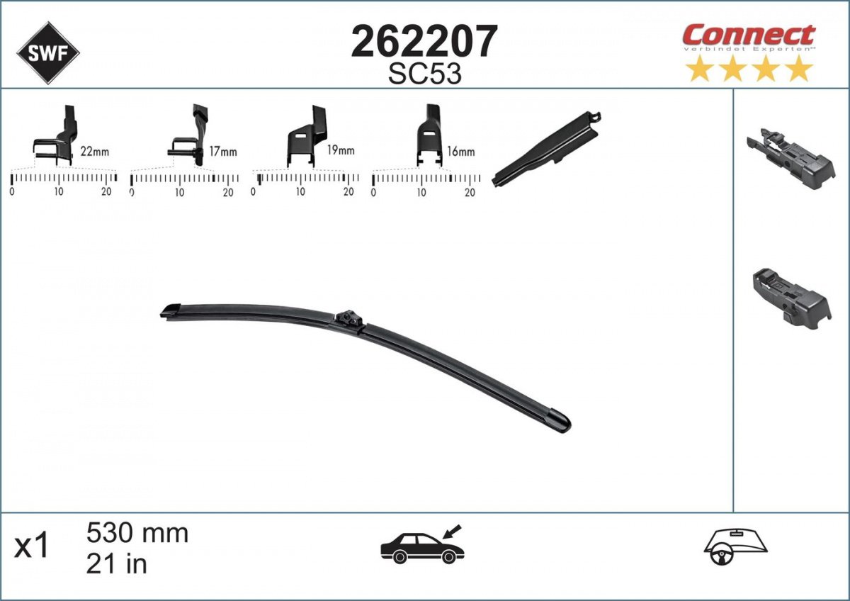 

Щетки стеклоочистителя SWF Connect SC53 [262207], Connect SC53