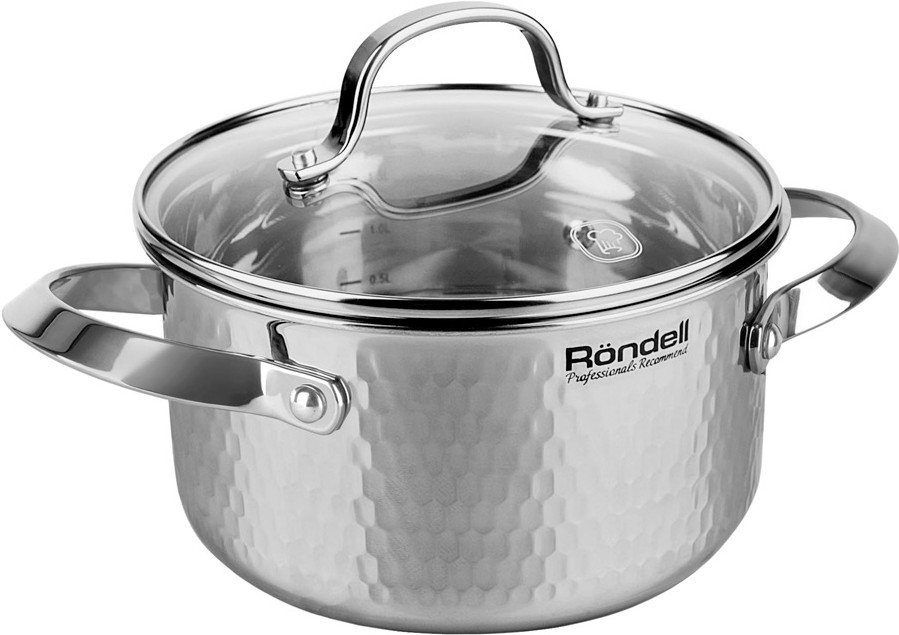 

Кастрюля Rondell RainDrops Steel [RDS-1294], Кастрюля Rondell RainDrops Steel RDS-1294