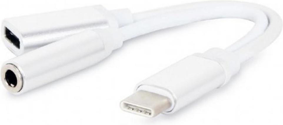 

Кабель для компьютера Cablexpert Переходник USB Cablexpert CCA-UC3.5F-02-W, USB Type-C/Jack3.5 F+ Type-C F, блистер [CCA-UC3.5F-02-W], Кабель аудио Cablexpert CCA-UC3.5F-02-W USB 3.1 Gen1 Type-C/3.5 мм jack 0.15 м