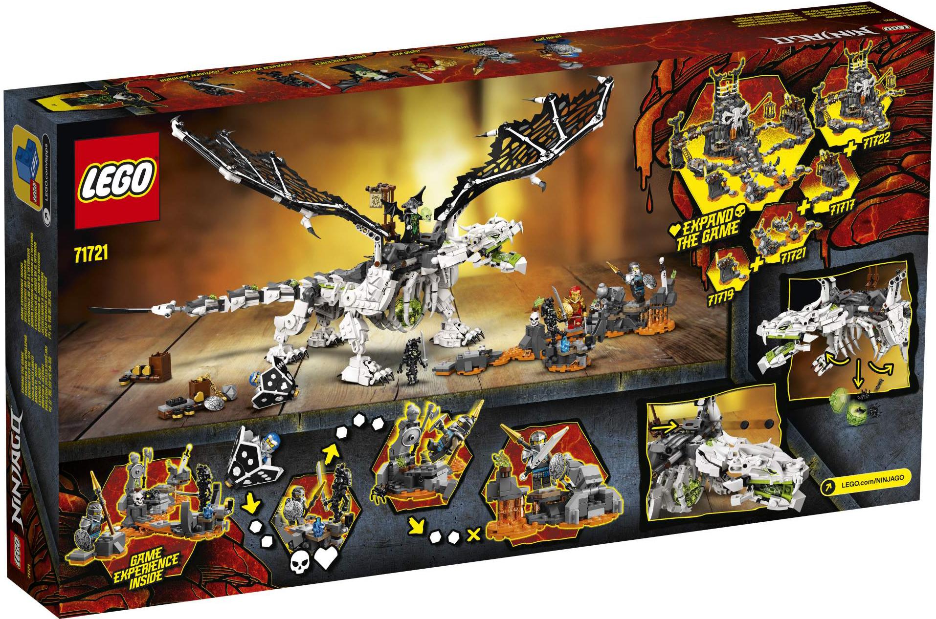 

Конструктор LEGO NINJAGO Дракон чародея-скелета [71721], NINJAGO Дракон чародея-скелета