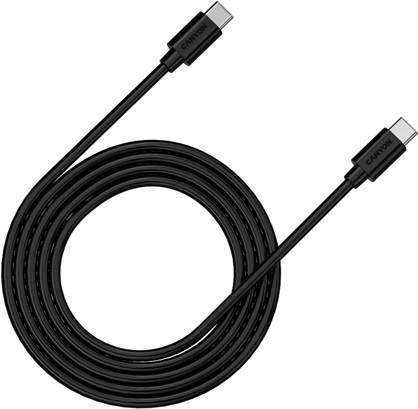 

Кабель CANYON USB-C - USB-C Black (CNS-USBC12B)