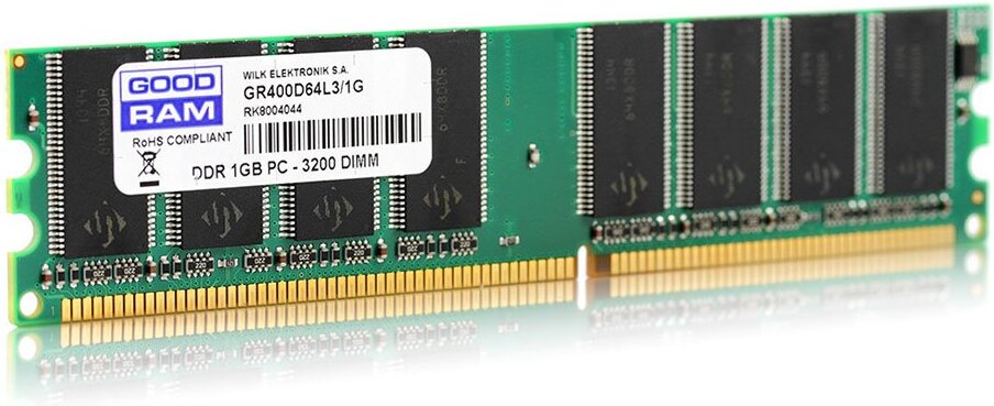 

Оперативная память GOODRAM SO-DIMM DDR 1Gb PC-3200 [GR400S64L3/1G], Оперативная память GOODRAM SO-DIMM DDR 1Gb PC-3200 GR400S64L3/1G