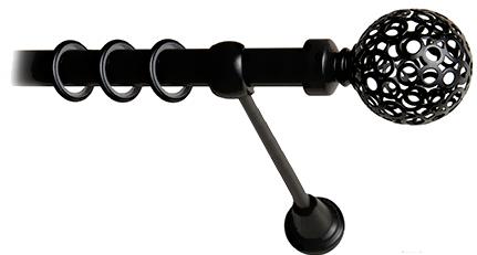 

Карниз Lm Decor Ажур 095 1р гладкий 25мм 1.8м черный матовый, Ажур 095 1р гладкий 25мм 1.8м