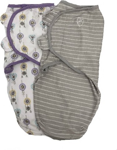 

Конверт детский Summer Infant SwaddleMe Organic S/M 2 шт ловец снов/сиреневый/серый