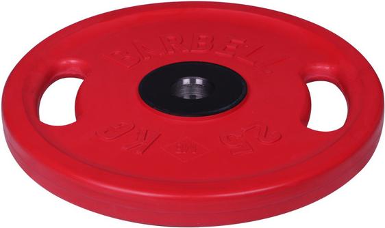 

Диск для штанги MB Barbell олимпийский с ручками d 51 мм 25,0 кг красный [1163], олимпийский с ручками d 51 мм 25,0 кг