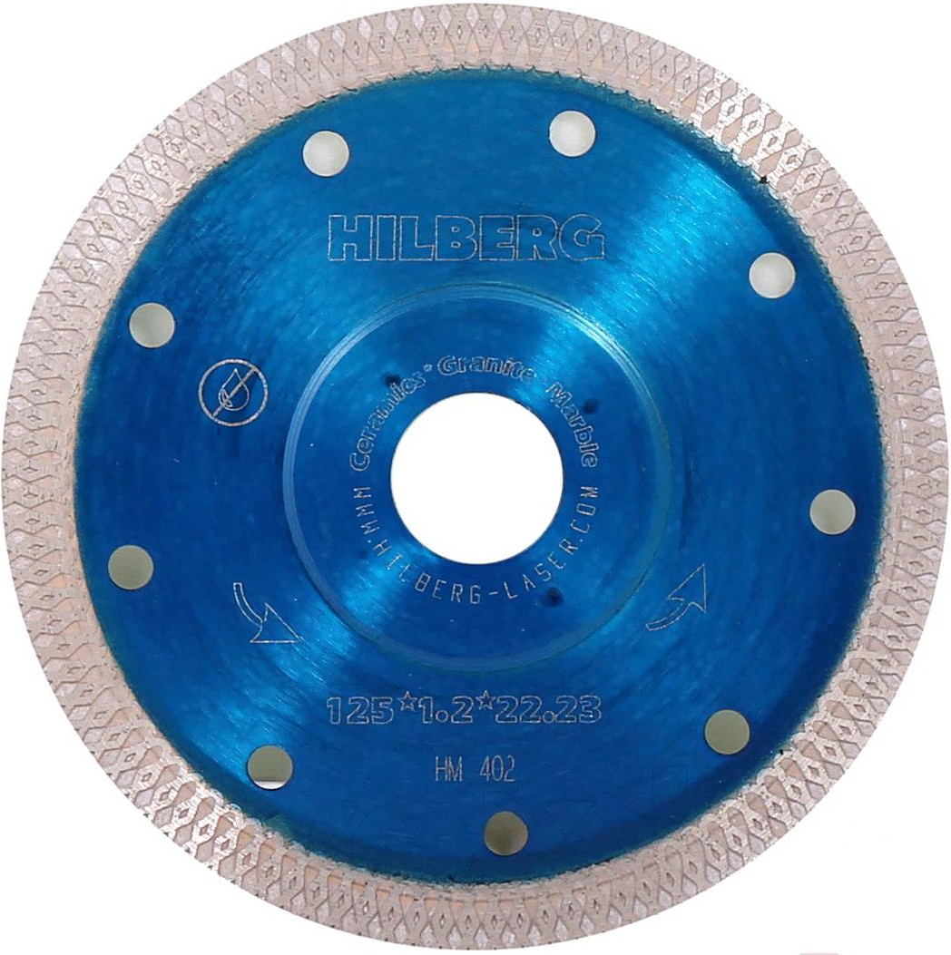 

Алмазный диск Hilberg 125х22 мм по керамике [НМ402], Алмазный диск Hilberg 125х22 мм по керамике НМ402