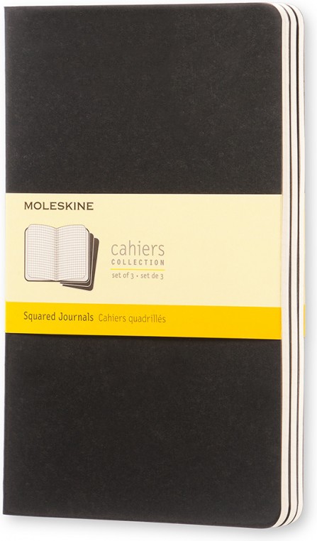 

Блокнот Moleskine Cahier Journal Large 80 стр. клетка 3 шт черный [QP317], Блокнот Moleskine Cahier Journal Large 80 стр. клетка 3 шт QP317 черный