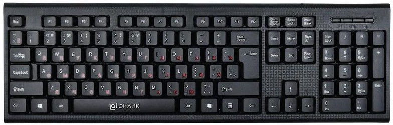 

Клавиатура Oklick 120M USB Black, Клавиатура Oklick 120M черный (Oklick 120M)