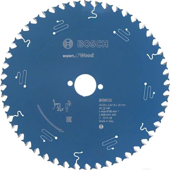 

Диск пильный Bosch Expert for Wood 235x30x2.8/1.8x48T [2.608.644.065], Expert for Wood 235x30x2.8/1.8x48T