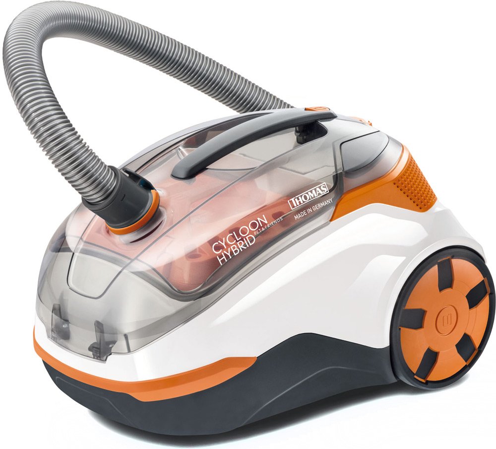 

Пылесос Thomas Cycloon Hybrid Pet Friends белый/оранжевый [786550], Cycloon Hybrid Pet Friends
