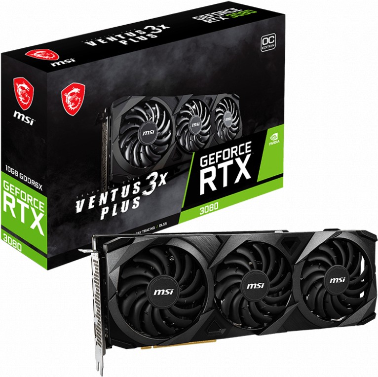 

Видеокарта MSI GeForce RTX 3080 Ventus 3X Plus 10G OCV1 LHR