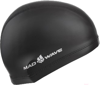 

Шапочка для плавания Mad Wave PU Coated черный