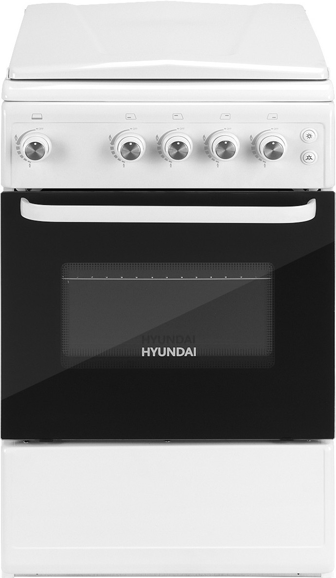 

Кухонная плита Hyundai газовая белый [RGG213], Кухонная плита Hyundai газовая RGG213 белый