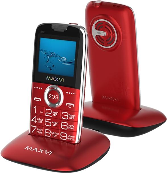

Мобильный телефон Maxvi B10 красный, B10