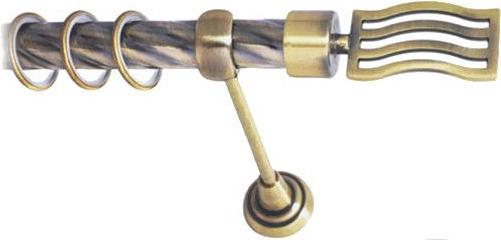 

Карниз Lm Decor Стайл 165 1р витой 25мм 1.6м антик, Стайл 165 1р витой 25мм 1.6м