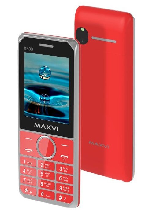 

Мобильный телефон Maxvi X300 красный, X300