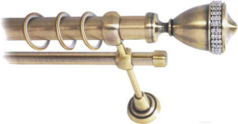 

Карниз Lm Decor Кубок 110 2р гладкий 25/16мм 4м антик, Кубок 110 2р гладкий 25/16мм 4.0м