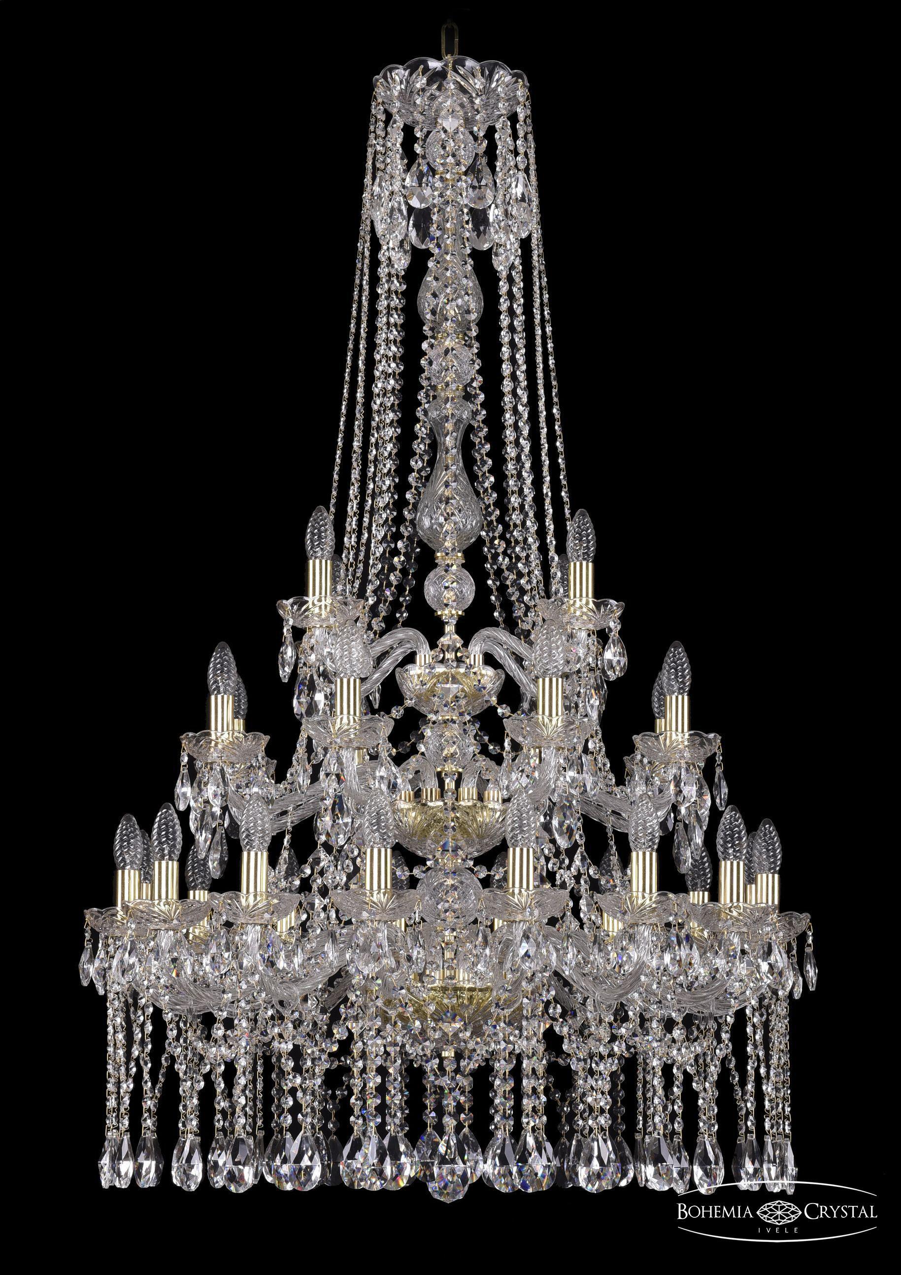 

Подвесная люстра Bohemia Ivele Crystal 1413/16+8+4/300/h-134/3d/G