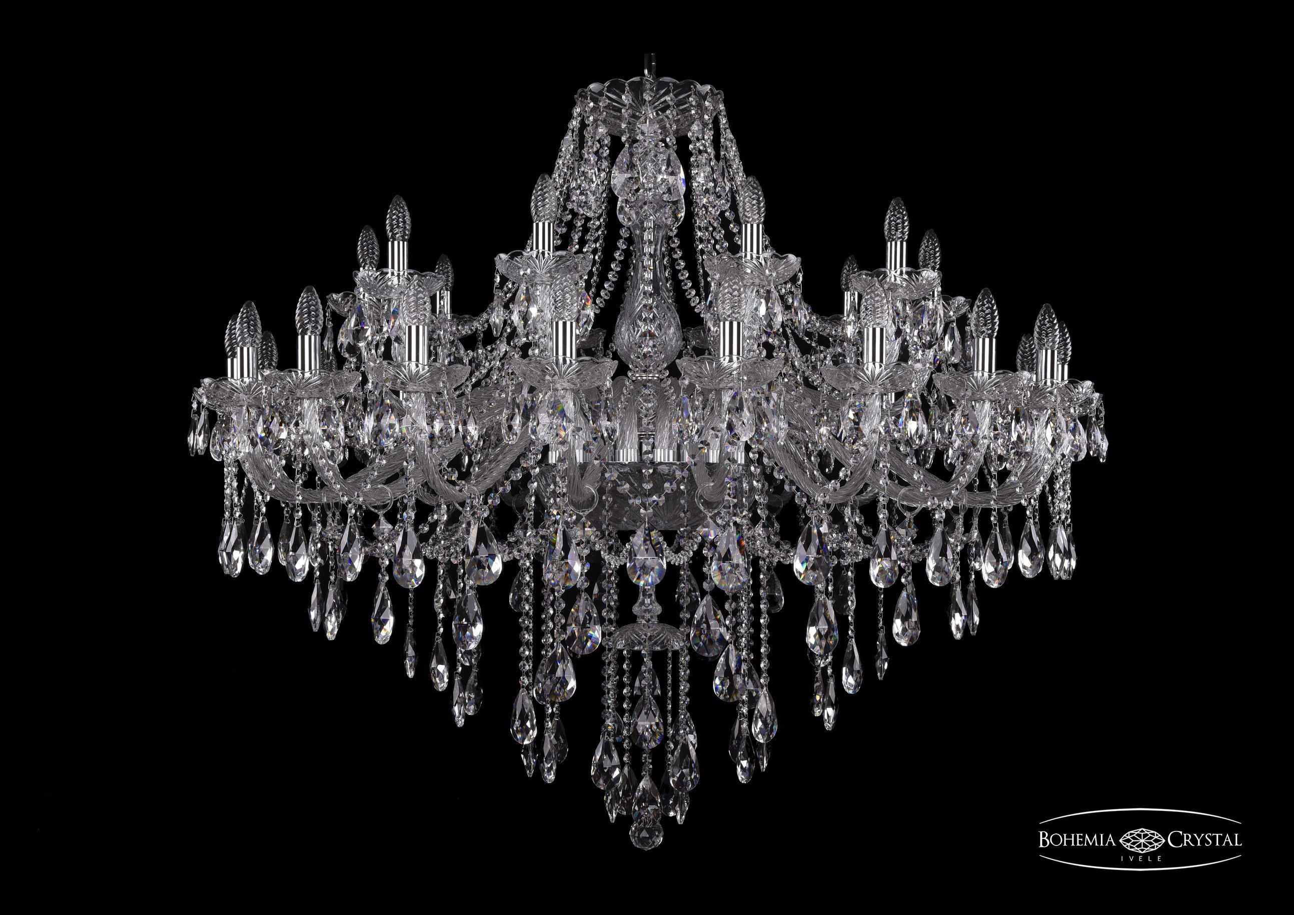 

Подвесная люстра Bohemia Ivele Crystal 1415/20+10/460/Ni