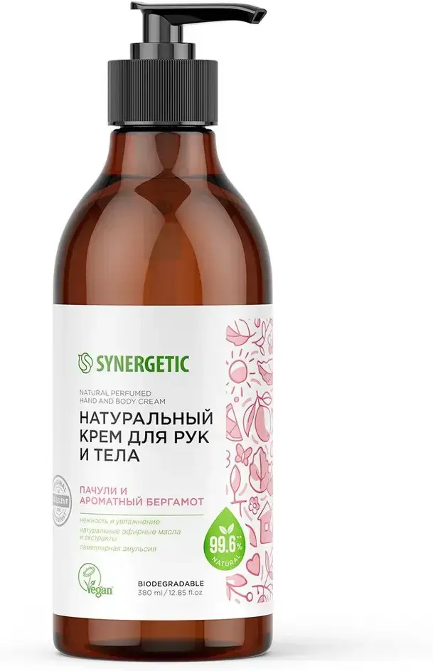 

Крем для рук и тела Synergetic Пачули и ароматный бергамот 380мл (9801040011)