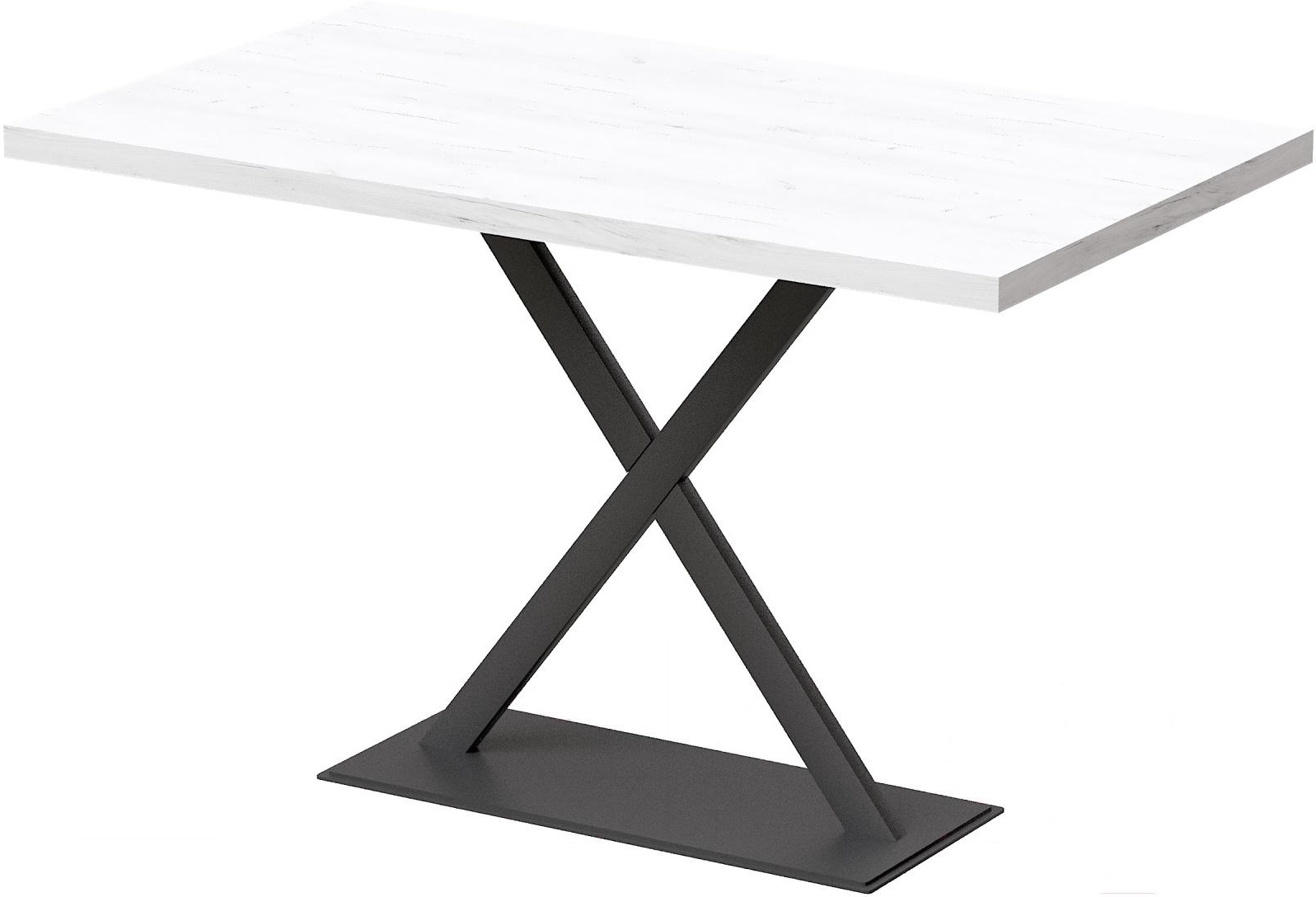 

Стол обеденный Millwood Лофт Харлей Л 160x80x75 дуб белый Craft/металл черный