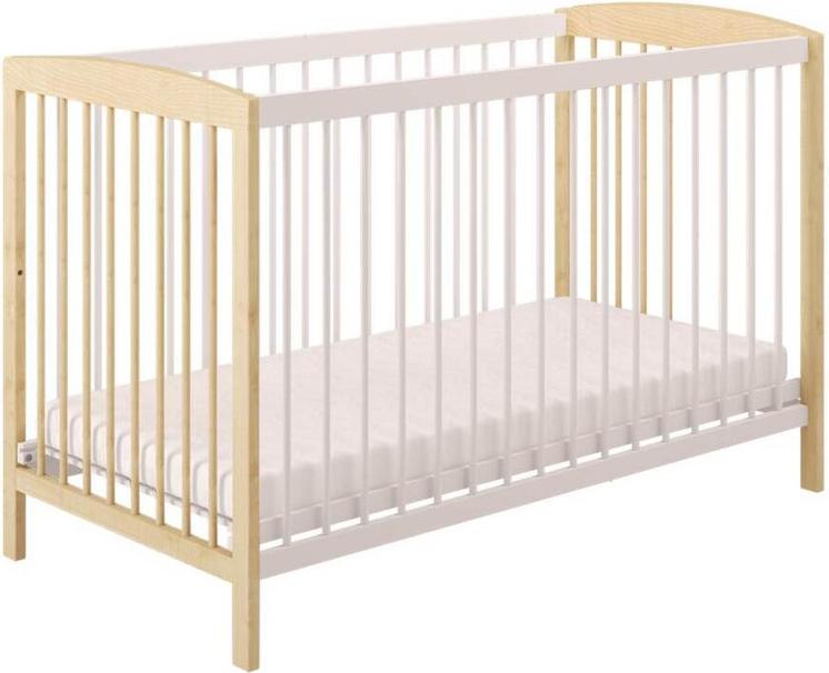 

Детская кроватка Polini Kids Simple 101 натуральный/белый, Simple 101