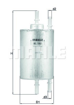 

Фильтр топливный Knecht/Mahle KL592, KL592