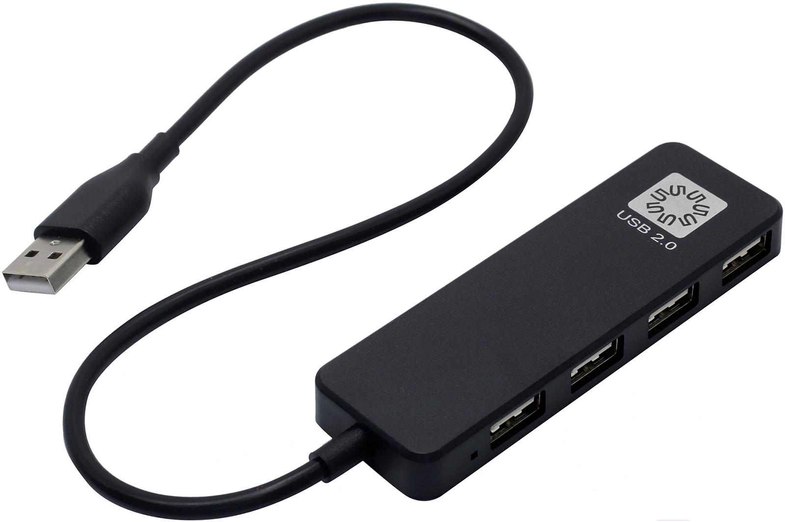 

USB-хаб 5bites HB24-209BK черный