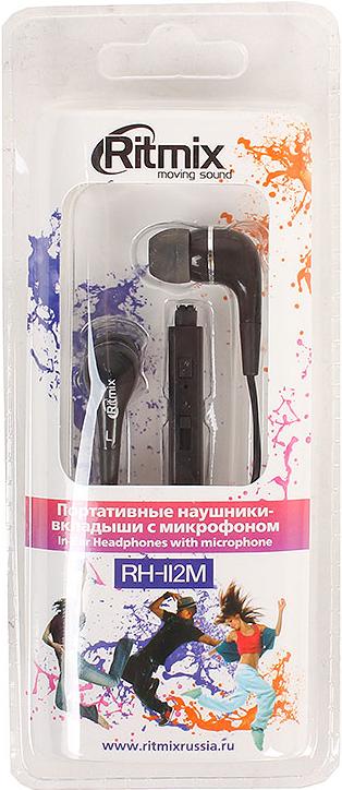 

Наушники с микрофоном Ritmix RH-112M (черный), RH-112M