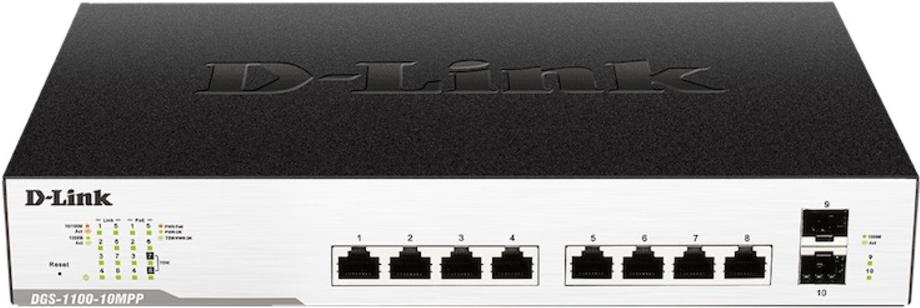

Коммутатор D-Link DGS-1100-10MPP/B1A, DGS-1100-10MPP/B1A