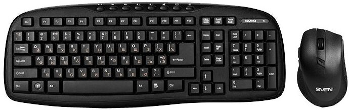 

Мышь + клавиатура SVEN KB-C3600W, Клавиатура и мышь т.м. Sven KB-C3600W Black (USB)