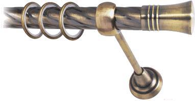 

Карниз Lm Decor Гиро 071 1р витой 25мм 4м антик, Гиро 071 1р витой 25мм 4.0м