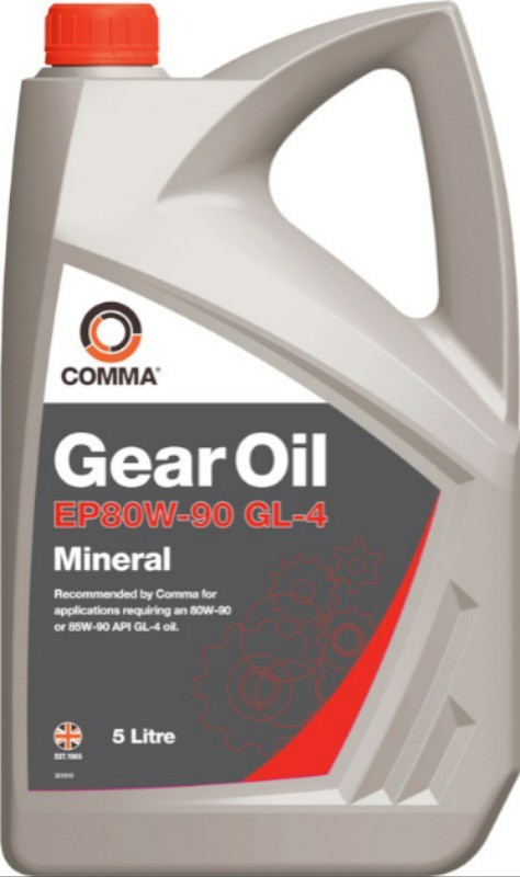 

Трансмиссионное масло Comma GEAR OIL EP 80W90 5л (GO45L)