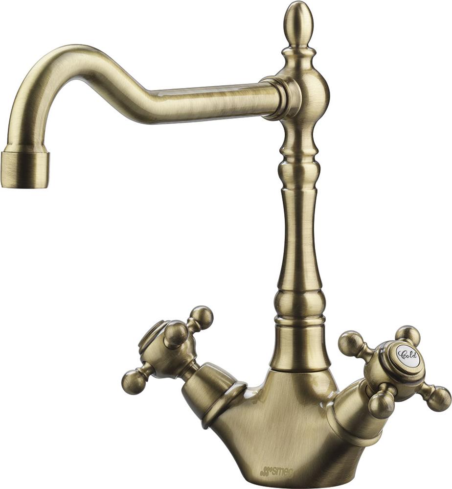 

Смеситель для кухонной мойки Smeg MIR8O бронза, Смеситель Smeg MIR8O Brass