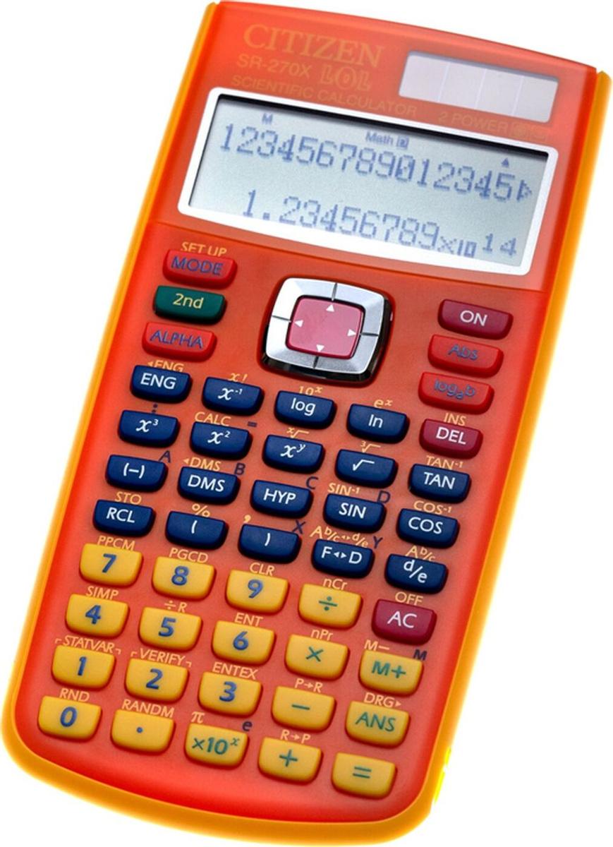 

Калькулятор Citizen SR-270 XLOLORCFS, SR-270 XLOLORCFS