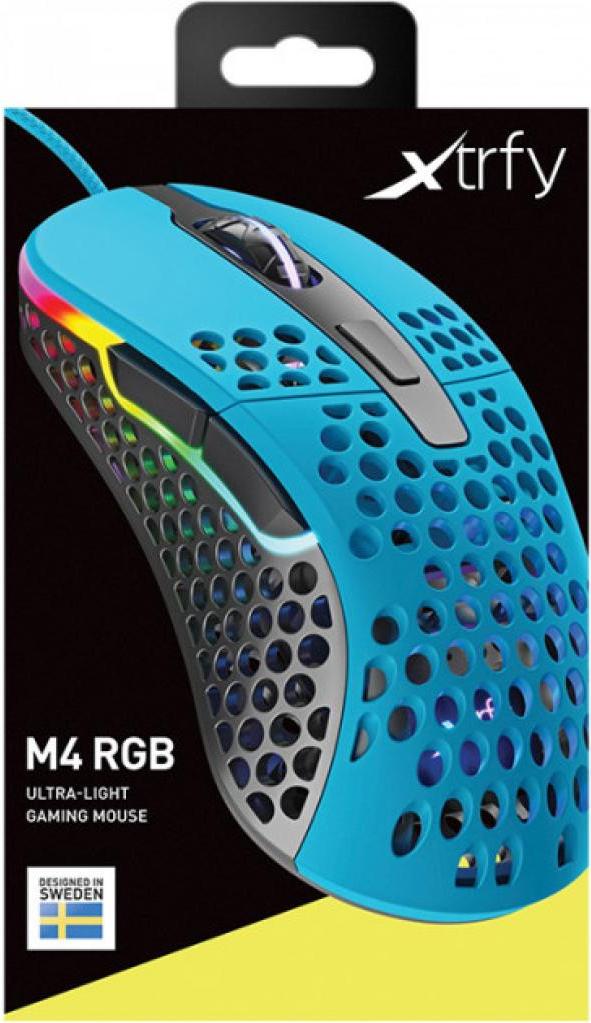 

Мышь Xtrfy M4 голубой [XG-M4-RGB-BLUE], M4