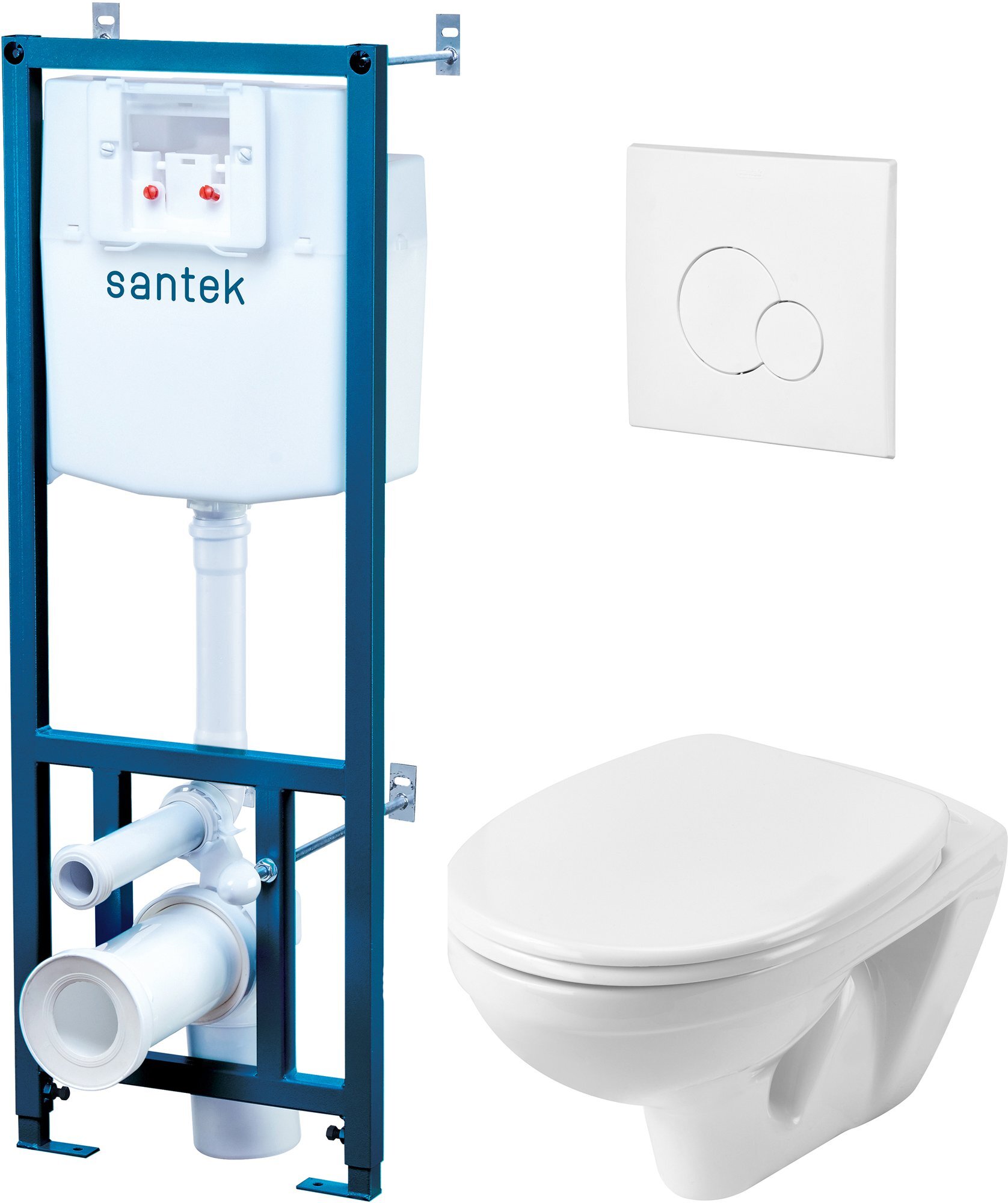 

Унитаз Santek с инсталляцией Пэк Бореаль [1WH302464], Унитаз Santek с инсталляцией Пэк Бореаль 1WH302464