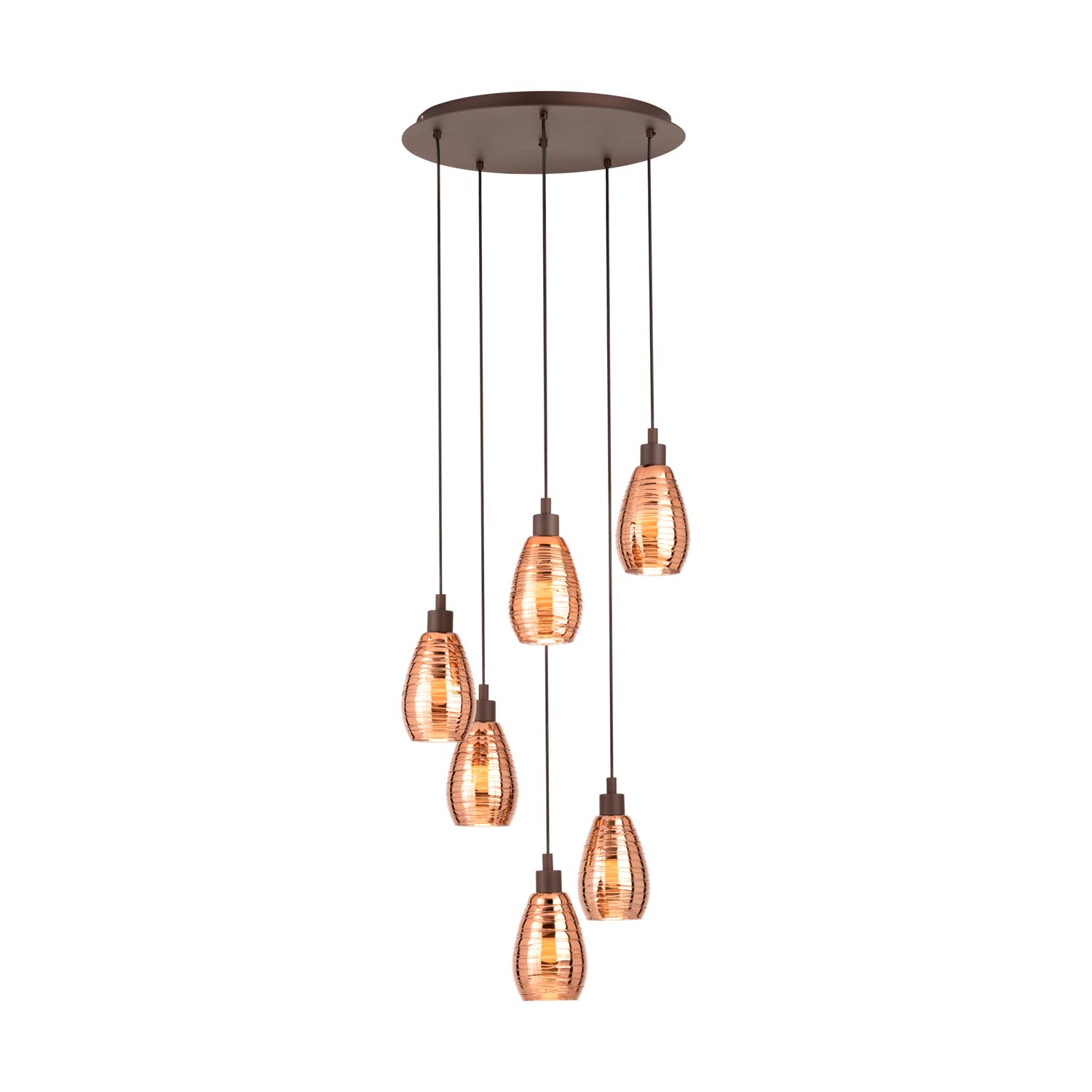 

EGLO Подвес SIRACUSA, 6х60W(E27), Ø500, H1500, сталь, коричневый/стекло, медь [39508], Подвес SIRACUSA, 6х60W(E27), Ø500, H1500, сталь, коричневый/стекло, медь