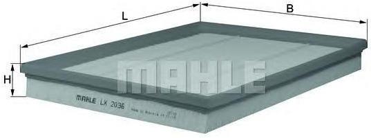 

Фильтр воздушный Knecht/Mahle LX2036, LX2036